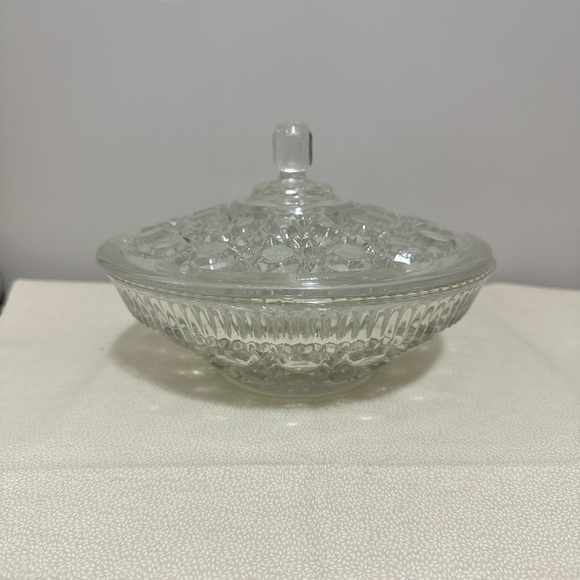 Windsor Other - Crystal Windsor Candy Dish with Lid